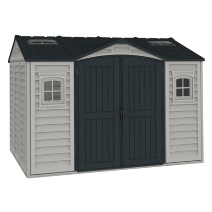 Store More Plastic Sheds Saffron Apex Plus 10.5x8ft Vinyl Shed Saffron-AP-105x8 Saffron Apex Plus 10.5x8ft Vinyl Shed 5055715944052
