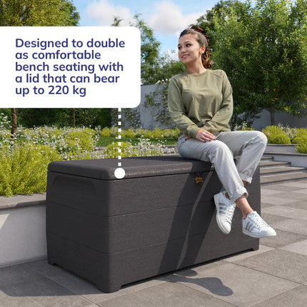 Store More Plastic Storage Saffron Cedargrain Durabox 416 Litre Plastic Storage Box SAFFRON DURABOX Saffron Cedargrain Durabox 416 Litre Plastic Storage Box 5055715942805