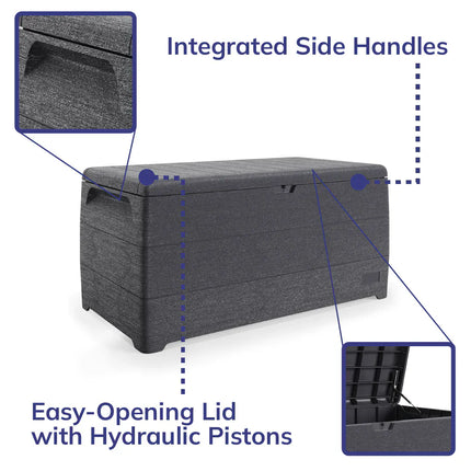 Store More Plastic Storage Saffron Cedargrain Durabox 416 Litre Plastic Storage Box SAFFRON DURABOX Saffron Cedargrain Durabox 416 Litre Plastic Storage Box 5055715942805