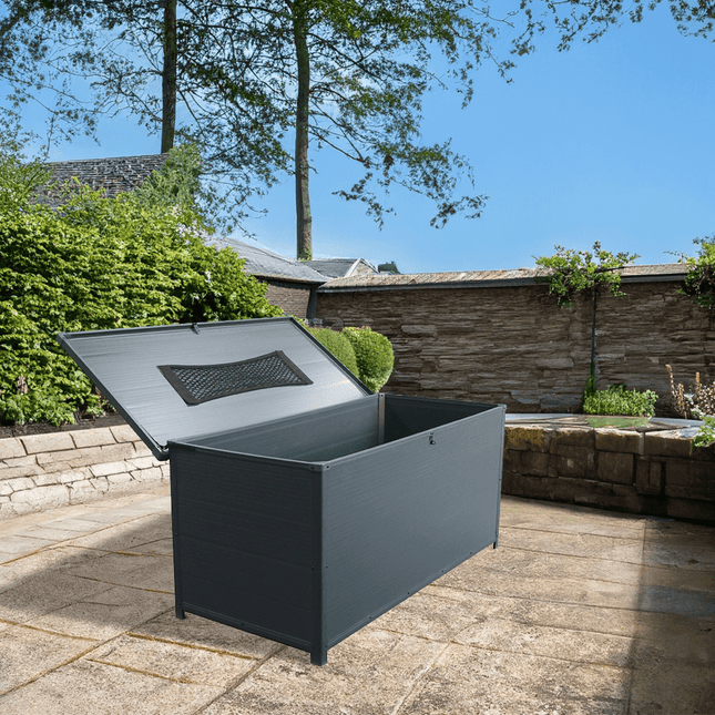 Store More Plastic Storage Store More Lotus Astrum Plastic Garden Storage Box Grey - 5x2 30747 5055280416701