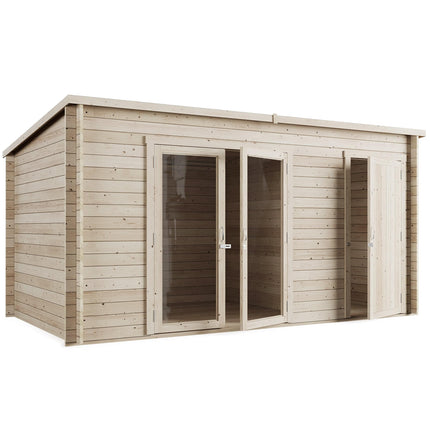Store More Summerhouse Store More Darton Pent Summerhouse with Side Store - 14x8 ft SM-Darton-PT-14x8 5055280412956