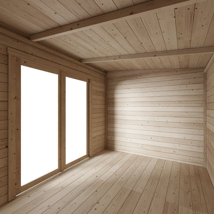 Store More Summerhouse Store More Darton Pent Summerhouse with Side Store - 14x8 ft SM-Darton-PT-14x8 5055280412956