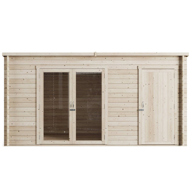 Store More Summerhouse Store More Darton Pent Summerhouse with Side Store - 14x8 ft SM-Darton-PT-14x8 5055280412956