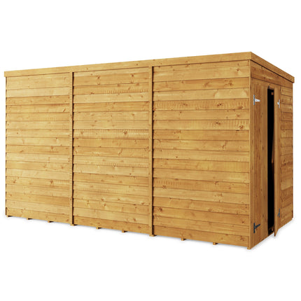 Store More Wooden Shed Store More 12 x 6 Pressure Treated Overlap Pent Shed Store More 12 x 6 Pressure Treated Overlap Pent Shed