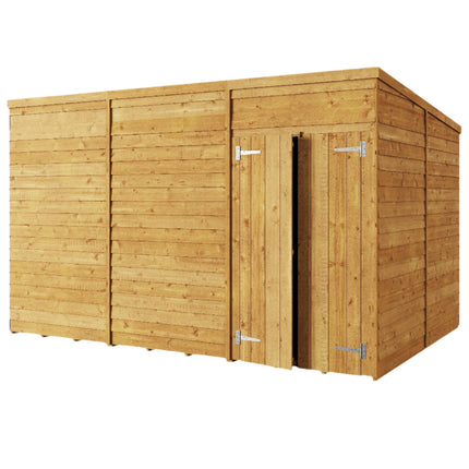 Store More Wooden Shed Store More 12 x 8 Pressure Treated Overlap Pent Shed - 12x8 Windowed Store More 12 x 8 Pressure Treated Overlap Pent Shed - 12x8 Windowed