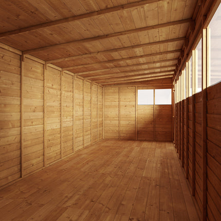 Store More Wooden Shed Store More 12 x 8 Pressure Treated Overlap Pent Shed - 12x8 Windowed Store More 12 x 8 Pressure Treated Overlap Pent Shed - 12x8 Windowed