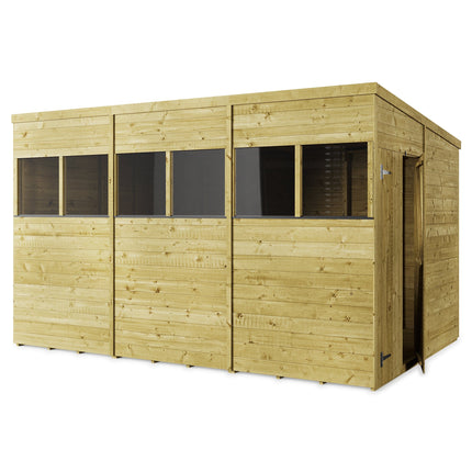 Store More Wooden Shed Store More 12 x 8 Tongue and Groove Pent Shed Store More 12 x 8 Tongue and Groove Pent Shed