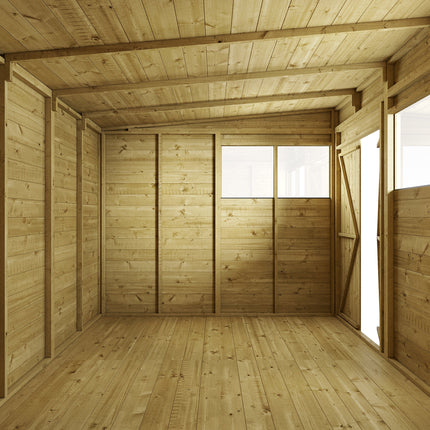 Store More Wooden Shed Store More 12 x 8 Tongue and Groove Pent Shed Store More 12 x 8 Tongue and Groove Pent Shed