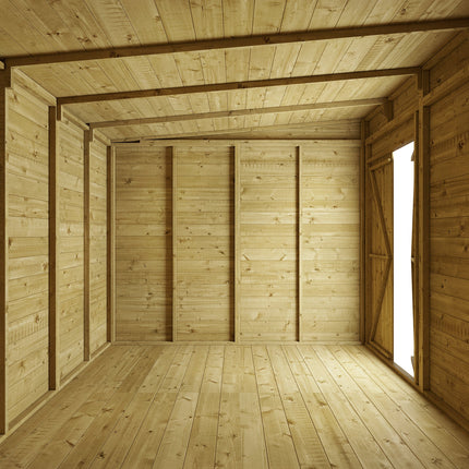 Store More Wooden Shed Store More 12 x 8 Tongue and Groove Pent Shed Store More 12 x 8 Tongue and Groove Pent Shed