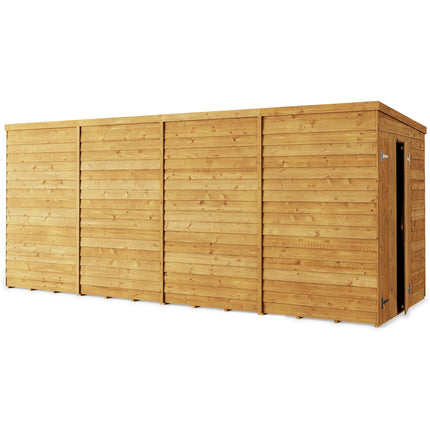 Store More Wooden Shed Store More 16 x 6 Pressure Treated Overlap Pent Shed Store More 16 x 6 Pressure Treated Overlap Pent Shed