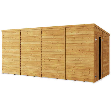 Store More Wooden Shed Store More 16 x 8 Pressure Treated Overlap Pent Shed Store More 16 x 8 Pressure Treated Overlap Pent Shed