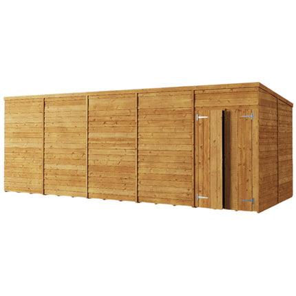 Store More Wooden Shed Store More 20 x 8 Pressure Treated Overlap Pent Shed Store More 20 x 8 Pressure Treated Overlap Pent Shed