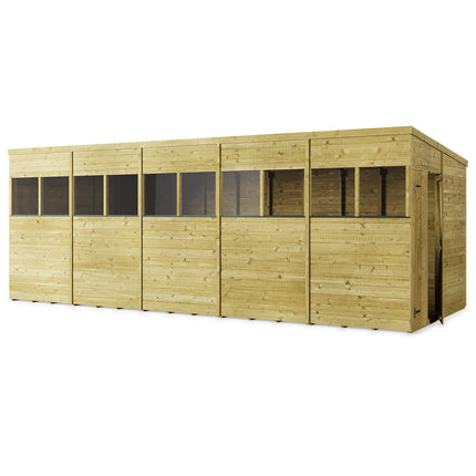 Store More Wooden Shed Store More 20x8 Tongue and Groove Pent Shed Store More 20x8 Tongue and Groove Pent Shed