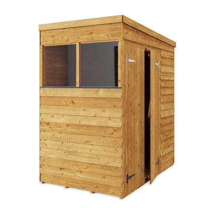 Store More Wooden Shed Store More 4 x 6 Pressure Treated Overlap Pent Shed Store More 4 x 6 Pressure Treated Overlap Pent Shed