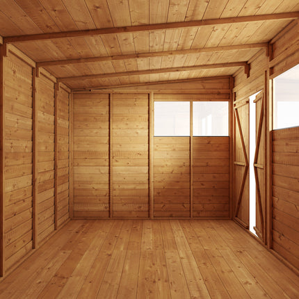 Store More Wooden Shed Store More 4 x 8 Pressure Treated Overlap Pent Shed Store More 4 x 8 Pressure Treated Overlap Pent Shed