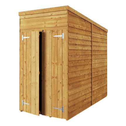 Store More Wooden Shed Store More 4 x 8 Pressure Treated Overlap Pent Shed Store More 4 x 8 Pressure Treated Overlap Pent Shed