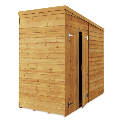 Store More Wooden Shed Store More 4 x 8 Pressure Treated Overlap Pent Shed Store More 4 x 8 Pressure Treated Overlap Pent Shed