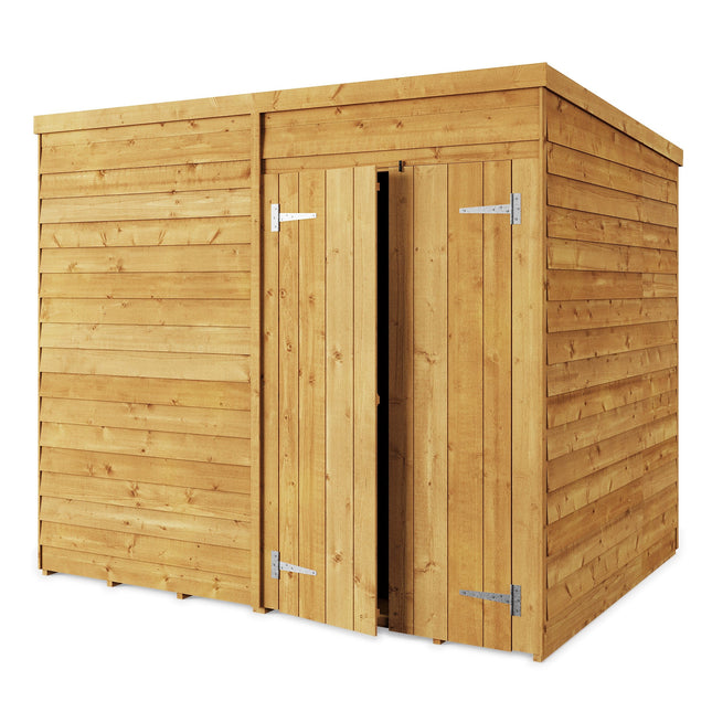 Store More Wooden Shed Store More 8 x 6 Pressure Treated Overlap Pent Shed Store More 8 x 6 Pressure Treated Overlap Pent Shed