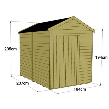 Store More Wooden Shed Store More 8 x 6 Tongue and Groove Apex Shed Store More 8 x 6 Tongue and Groove Apex Shed