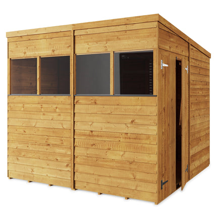 Store More Wooden Shed Store More 8 x 8 Pressure Treated Overlap Pent Shed Store More 8 x 8 Pressure Treated Overlap Pent Shed