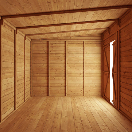 Store More Wooden Shed Store More 8 x 8 Pressure Treated Overlap Pent Shed Store More 8 x 8 Pressure Treated Overlap Pent Shed