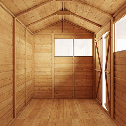 Store More Wooden Shed Store More 8x6 Overlap Apex Shed
