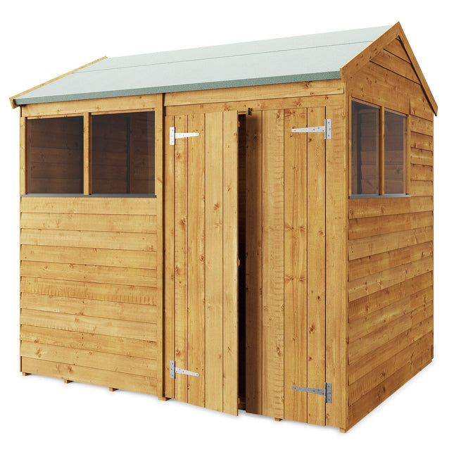 Store More Wooden Shed Store More 8x6 Overlap Apex Shed