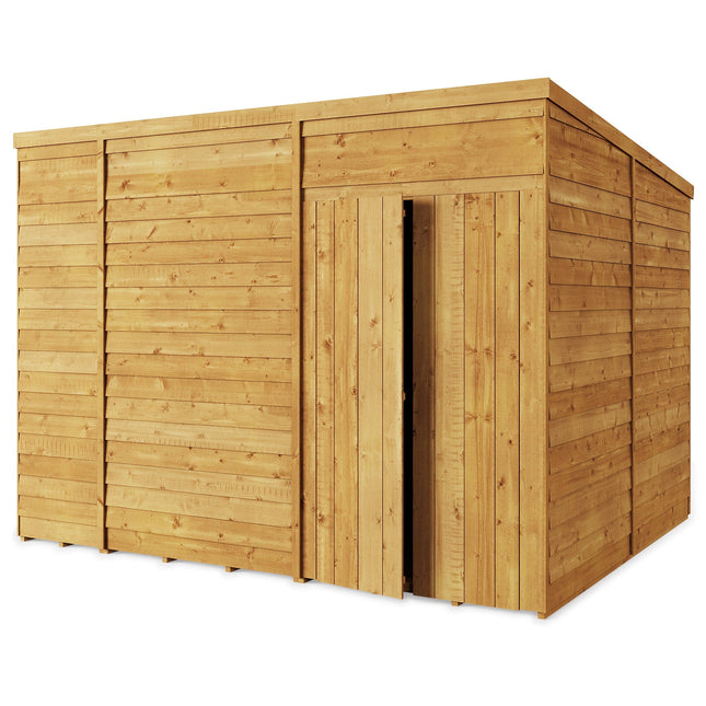 Store More Wooden Shed Store More Overlap Pent Shed - 10x8