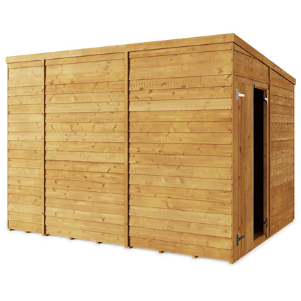 Store More Wooden Shed Store More Overlap Pent Shed - 10x8