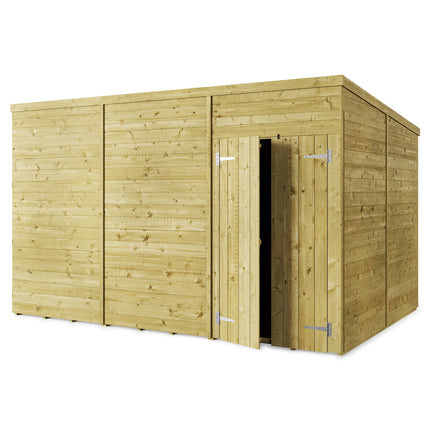Store More Wooden Shed Windowless Store More 12 x 8 Tongue and Groove Pent Shed SM-TG-P-12x8WL Store More 12 x 8 Tongue and Groove Pent Shed 5055280413496