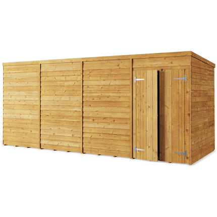Store More Wooden Shed Windowless Store More 16 x 6 Pressure Treated Overlap Pent Shed SM-OL-P-16x6WL Store More 16 x 6 Pressure Treated Overlap Pent Shed 5055280414349