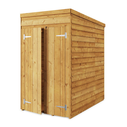 Store More Wooden Shed Windowless Store More 4 x 6 Pressure Treated Overlap Pent Shed SM-OL-P-4x6WL Store More 4 x 6 Pressure Treated Overlap Pent Shed 5055280414288