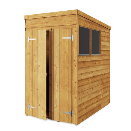 Store More Wooden Shed Windows Store More 4 x 6 Pressure Treated Overlap Pent Shed SM-OL-P-4x6W Store More 4 x 6 Pressure Treated Overlap Pent Shed 5055280414295