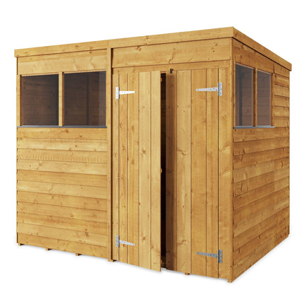 Store More Wooden Shed Windows Store More 8 x 6 Pressure Treated Overlap Pent Shed SM-OL-P-8x6W Store More 8 x 6 Pressure Treated Overlap Pent Shed 5055280414318
