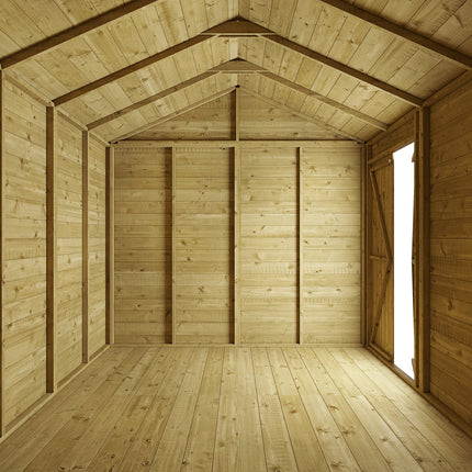 Store More Wooden Sheds Store More 10 x 8 Tongue and Groove Apex Shed - Pressure Treated Store More 10 x 8 Tongue and Groove Apex Shed - Pressure Treated