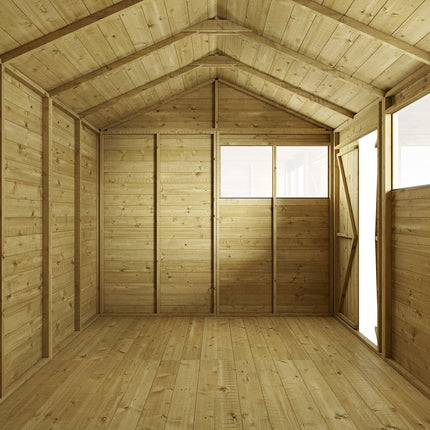 Store More Wooden Sheds Store More 10 x 8 Tongue and Groove Apex Shed - Pressure Treated Store More 10 x 8 Tongue and Groove Apex Shed - Pressure Treated
