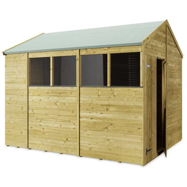 Store More Wooden Sheds Store More 10 x 8 Tongue and Groove Apex Shed - Pressure Treated Store More 10 x 8 Tongue and Groove Apex Shed - Pressure Treated