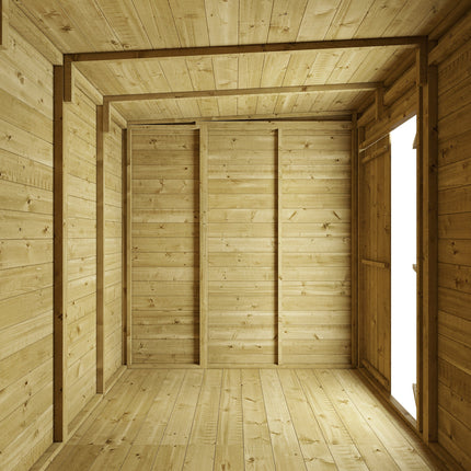 Store More Wooden Sheds Store More 8 x 6 Tongue and Groove Wooden Pent Shed Store More 8 x 6 Tongue and Groove Wooden Pent Shed