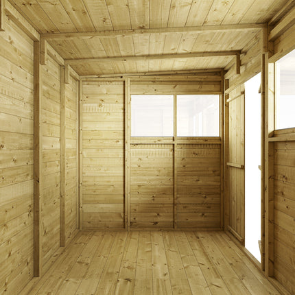 Store More Wooden Sheds Store More 8 x 6 Tongue and Groove Wooden Pent Shed Store More 8 x 6 Tongue and Groove Wooden Pent Shed