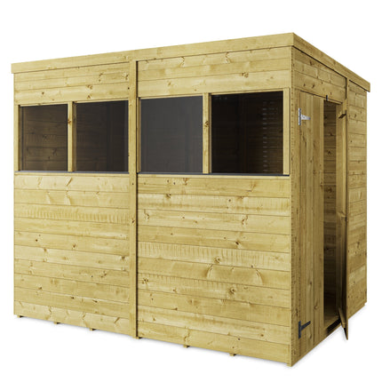 Store More Wooden Sheds Store More 8 x 6 Tongue and Groove Wooden Pent Shed Store More 8 x 6 Tongue and Groove Wooden Pent Shed