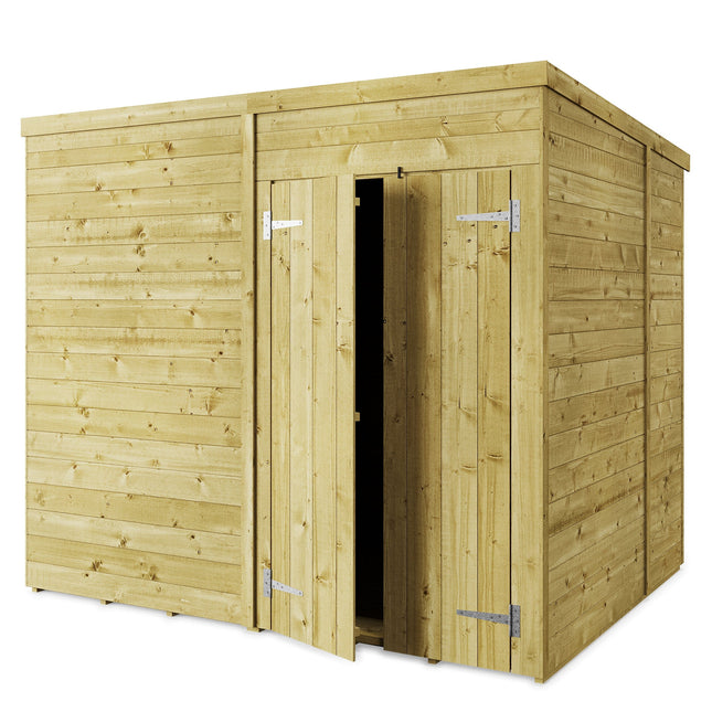 Store More Wooden Sheds Store More 8 x 6 Tongue and Groove Wooden Pent Shed Store More 8 x 6 Tongue and Groove Wooden Pent Shed