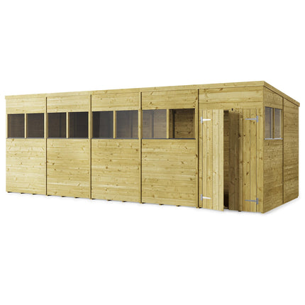 Store More Wooden Sheds Windows Store More 20 x 8 Tongue and Groove Pent Shed SM-TG-P-20x8W Store More 20 x 8 Tongue and Groove Pent Shed 5055280413540