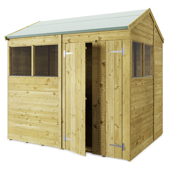 Store More Wooden Sheds Windows Store More 8 x 6 Tongue and Groove Apex Shed SM-TG-A-8x6W Store More 8 x 6 Tongue and Groove Apex Shed 5055280413564