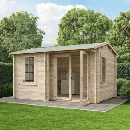 StoreMore Log Cabin Store More Welbeck 4x3m Reverse Apex Garden Office SM-Welbeck-UT-4.0x3.0 Store More Welbeck 4x3m Reverse Apex Garden Office 5055280412963