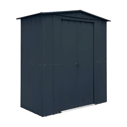StoreMore Metal Shed Globel 6 x 3 Metal Apex Anthracite Grey Storage Shed LOTUS63 AG Globel 6 x 3 Metal Apex Anthracite Grey Storage Shed 5055280400212