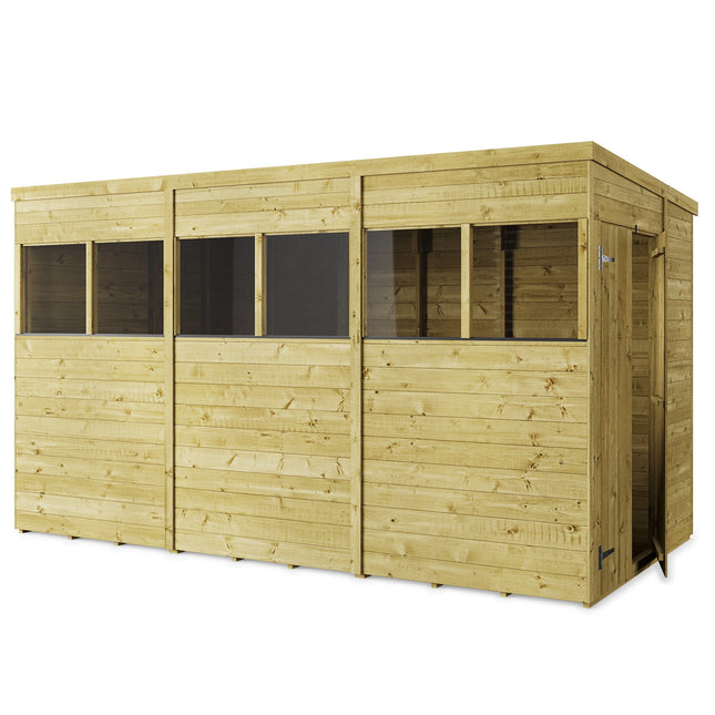 StoreMore Wooden Shed Store More 12 x 6 Tongue and Groove Pent Shed - Windowed SM-TG-P-12x6W Store More 12 x 6 Tongue and Groove Pent Shed - Windowed 5055280413366