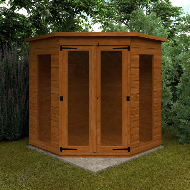Wildlands Summerhouses Wildlands 6x6 Full Pane Corner Summerhouse 060718KB01 Wildlands 6x6 Full Pane Corner Summerhouse 5060969166570
