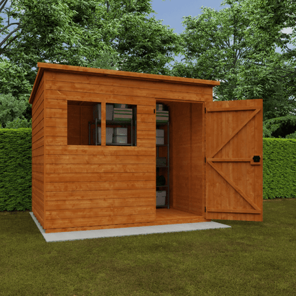 Wildlands Wooden Shed Wildlands 8 x 6 Super Pent Shiplap Shed 251008JS39 Wildlands 8 x 6 Super Pent Shiplap Shed 5057940677163
