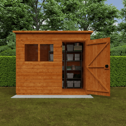 Wildlands Wooden Shed Wildlands 8 x 6 Super Pent Shiplap Shed 251008JS39 Wildlands 8 x 6 Super Pent Shiplap Shed 5057940677163