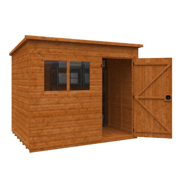 Wildlands Wooden Shed Wildlands 8 x 6 Super Pent Shiplap Shed 251008JS39 Wildlands 8 x 6 Super Pent Shiplap Shed 5057940677163